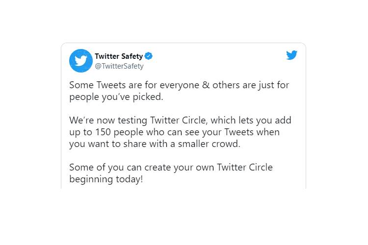 Twitter เปิดตัว ‘Circle’ สำหรับทวีตที่คุณไม่ต้องการในไทม์ไลน์